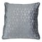 Northlight 19" Gray and Silver Velvet Throw Pillow with Geometric Design